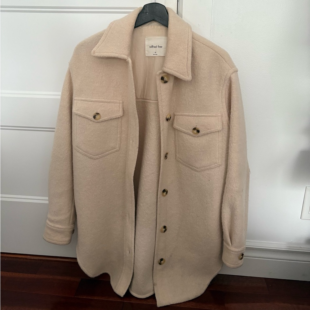 Alfred Tan Lightweight Shirt Jacket